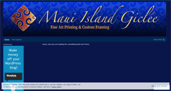 Desktop Screenshot of mauiislandgiclee.wordpress.com