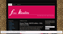 Desktop Screenshot of missusstomkaulitz.wordpress.com