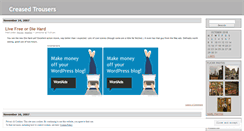 Desktop Screenshot of creasedtrousers.wordpress.com