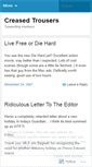 Mobile Screenshot of creasedtrousers.wordpress.com
