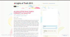 Desktop Screenshot of lightsoftruth2013.wordpress.com