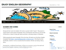 Tablet Screenshot of enjoyenglishgeography.wordpress.com
