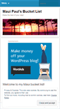 Mobile Screenshot of paulsmauibucketlist.wordpress.com