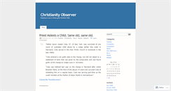 Desktop Screenshot of christianityobserver.wordpress.com