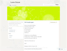 Tablet Screenshot of lunagrace.wordpress.com