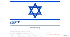 Desktop Screenshot of aheartforisrael.wordpress.com