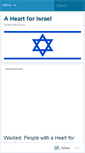 Mobile Screenshot of aheartforisrael.wordpress.com