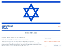 Tablet Screenshot of aheartforisrael.wordpress.com
