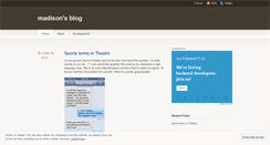 Desktop Screenshot of maddogtheatricalproductions.wordpress.com