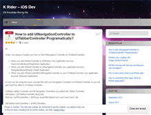 Tablet Screenshot of iosrider.wordpress.com