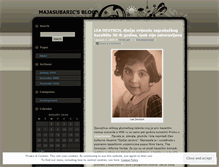 Tablet Screenshot of majasubaric.wordpress.com