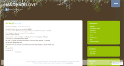 Desktop Screenshot of handmadelove.wordpress.com