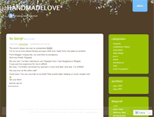 Tablet Screenshot of handmadelove.wordpress.com