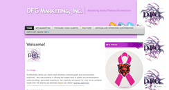 Desktop Screenshot of dfgmarketing.wordpress.com