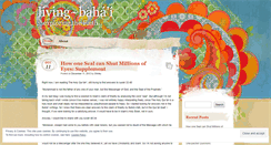 Desktop Screenshot of livingbahai.wordpress.com