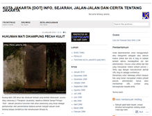 Tablet Screenshot of bandarjakarta.wordpress.com