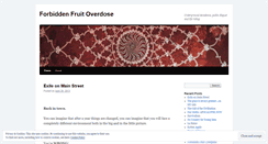 Desktop Screenshot of forbiddenfruitoverdose.wordpress.com