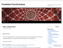 Tablet Screenshot of forbiddenfruitoverdose.wordpress.com