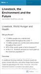 Mobile Screenshot of livestockandtheenvironment.wordpress.com