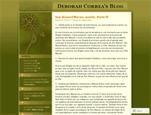 Tablet Screenshot of deborahcorrea.wordpress.com
