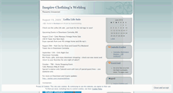 Desktop Screenshot of inspireclothing.wordpress.com