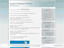 Tablet Screenshot of inspireclothing.wordpress.com