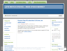 Tablet Screenshot of letswatchstocks.wordpress.com