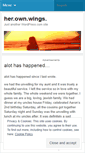 Mobile Screenshot of herownwingsld.wordpress.com
