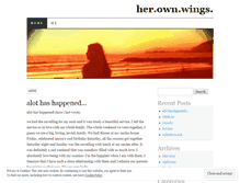 Tablet Screenshot of herownwingsld.wordpress.com