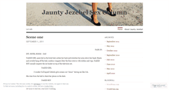 Desktop Screenshot of jauntyjezebel.wordpress.com