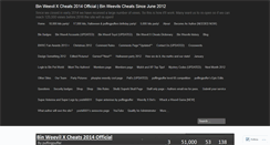 Desktop Screenshot of binweevilxcheats.wordpress.com