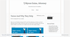 Desktop Screenshot of myrongainslaw.wordpress.com