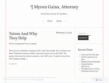 Tablet Screenshot of myrongainslaw.wordpress.com