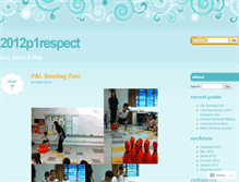 Tablet Screenshot of 2012p1respect.wordpress.com