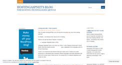 Desktop Screenshot of hostingaspnet.wordpress.com