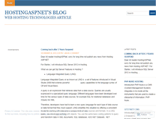 Tablet Screenshot of hostingaspnet.wordpress.com