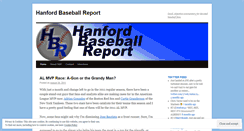 Desktop Screenshot of hanfordbaseball.wordpress.com