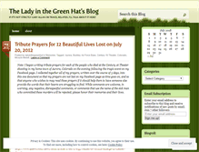 Tablet Screenshot of ladyinthegreenhat.wordpress.com
