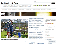 Tablet Screenshot of fashioningandflow.wordpress.com