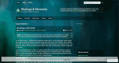 Desktop Screenshot of musingsandmoments.wordpress.com