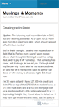 Mobile Screenshot of musingsandmoments.wordpress.com