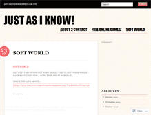 Tablet Screenshot of justasiknow.wordpress.com