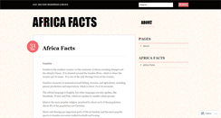 Desktop Screenshot of africafacts.wordpress.com