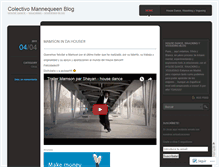 Tablet Screenshot of colectivomannequeen.wordpress.com