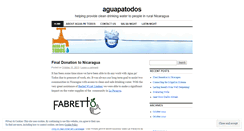 Desktop Screenshot of aguapatodos.wordpress.com