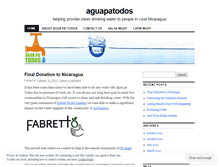 Tablet Screenshot of aguapatodos.wordpress.com
