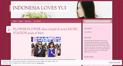 Desktop Screenshot of indonesialovesyui.wordpress.com