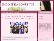 Tablet Screenshot of indonesialovesyui.wordpress.com