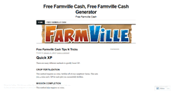 Desktop Screenshot of freefarmvillecash.wordpress.com