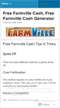 Mobile Screenshot of freefarmvillecash.wordpress.com